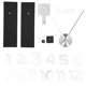 thumbnail image 2 of Adhesivo De Pared Con Espejo, Reloj De Pared, Moderno Para Decoración Del Hogar, Decoración De Pared De TV, 2 of 8