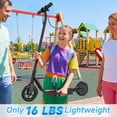 thumbnail image 5 of PORORO HC01 Electric Scooter for Kids, 250W Kids Electric Scooter Max Speed 9 MPH & 10-15 Miles, Gift for Kid Ages 8 +, Black, 5 of 9