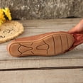thumbnail image 5 of Soft Leather Loafers for Women Business Casual Shoes Comfortable Lightweight Penny Loafers Slip On Work Flats Brown Size 9.5, 5 of 7