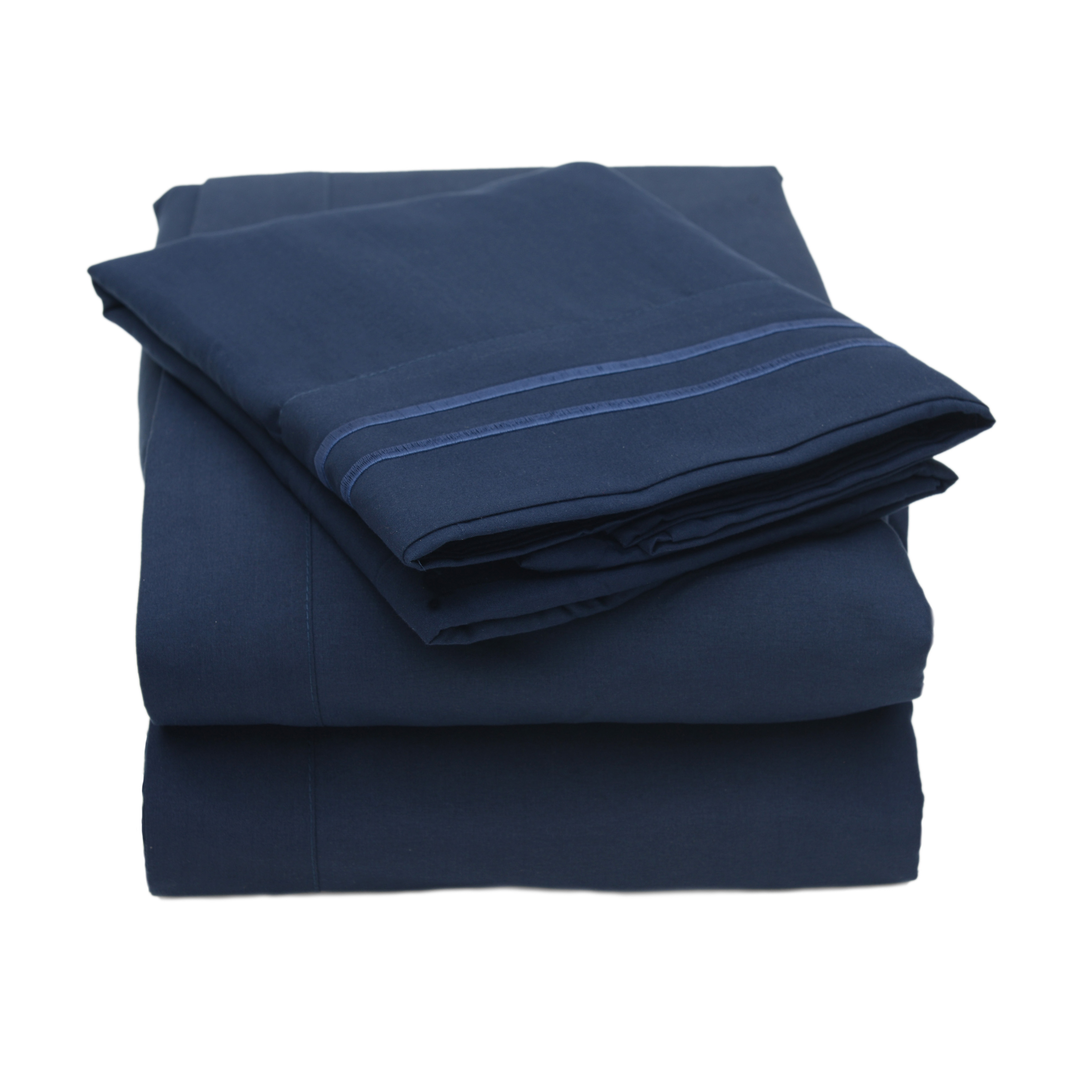 Super Soft 1800 Thread Count Contemporary Microfiber Bedroom Solid Bed