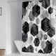thumbnail image 4 of Cortina de ducha para baño, juegos de cortinas de ducha de tela abstracta para decoración del hogar, 4 of 5