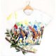 thumbnail image 4 of Tops de Ajuste Suelto para las Mujeres Nueva Manga Corta Cuello Redondo Suéter Caballo Casual Impreso Camiseta, Ligero Top de Verano, 4 of 7