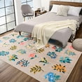 thumbnail image 3 of GUUCHA Floral Area Rug for Bedroom Soft Rugs Non Slip Carpet Vintage Rug,6'x9',Beige/H04, 3 of 8