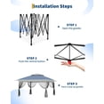 thumbnail image 4 of QinaQin 12X12 FT Canopy Tent,Pop Up Gazebo One-Push Setup with 4 SandBags,Mosquito Netting & Height Adjustable for Backyard Parties and BBQs,Navy Blue,Navy Blue, 4 of 9