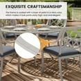 thumbnail image 5 of Mondawe Patio Dining Chairs Set of 6,Outdoor Cast Aluminum Patio Chairs Weather Resistant with Thicker Cushions for Patio Deck Garden, 5 of 9
