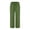 Green, variant on Kelon Women's Casual Pants, Women Linen Cropped Pants Summer Elastic High Waisted Linen Capri Pants Casual Loose Cropped Pant with Pockets, XL