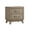 Antique Gray 174, variant on Cream White Nightstand with Woven Pattern, Dual-Tier Storage Side Table for Bedroom or Living Room, Rubber Wood Construction, 18.9x15.75x23.62 Inches