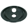 Range Kleen P119204XN Black Porcelain Drip Pans, Style B, Multipack