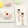 thumbnail image 2 of Balsa Circle 24 Pieces 4" Rose Gold Disposable Plastic Dessert Spoons Party Tableware, 2 of 8
