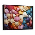 thumbnail image 2 of Designart "Pointillist Seashells in Color I" Animals Floater Framed Wall Art Living Room, 2 of 7