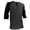 Charcoal and Black, variant on Big and Tall Mens Raglan Baseball Shirts - RHQS