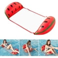 thumbnail image 1 of Sandía, hamaca flotante inflable cama flotante multiusos 4 en 1 hamaca de natación (silla de montar, tumbona, bote auxiliar, hamaca), boquilla antifugas, sellado sólido para playa y piscina JM, 1 of 5