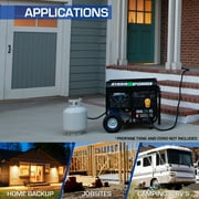 DuroMax XP13000EH 13,000 Watt Portable Dual Fuel Gas Propane Generator