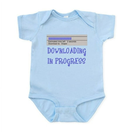 

CafePress - Diaper Download In Progress Infant Bodysuit - Baby Light Bodysuit Size Newborn - 24 Months