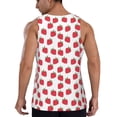 thumbnail image 3 of Xecao Cartoon Strawberry Men's Tank Top Workout Quick Dry Sleeveless Gym Jogging Muscle Shirts Summer Swim Beach Tops, 3 of 9