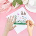 thumbnail image 4 of 1Sheet Butterfly Clear Rubber Stamps Mailbox Grass Spring Bike Transparent Vintage Silicone Bicycle Seals Postmark Journaling Card Making DIY Scrapbooking Photo Album Decorative Film Frame, 4 of 6