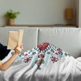thumbnail image 3 of Geometric Soft Flannel Fleece Throw Blanket, Mexican and Ornamental Folkloric Unique Vintage Pattern, Cozy Plush for Indoor and Outdoor Use, 50" x 70", Multicolor, by Ambesonne, 3 of 5