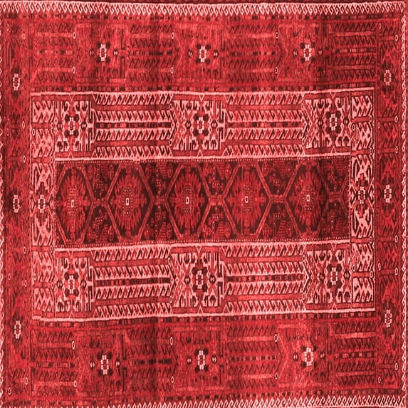 Ahgly Company Indoor Square Persian Red Traditional Area Rugs, 3' Square