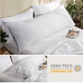 thumbnail image 5 of Simple&Opulence Body Pillow Cover 20" x 54",100% Pure Linen, Ultra Soft and Breatherable, Body Pillowcase with Envelope Closure for Adults(White), 5 of 7