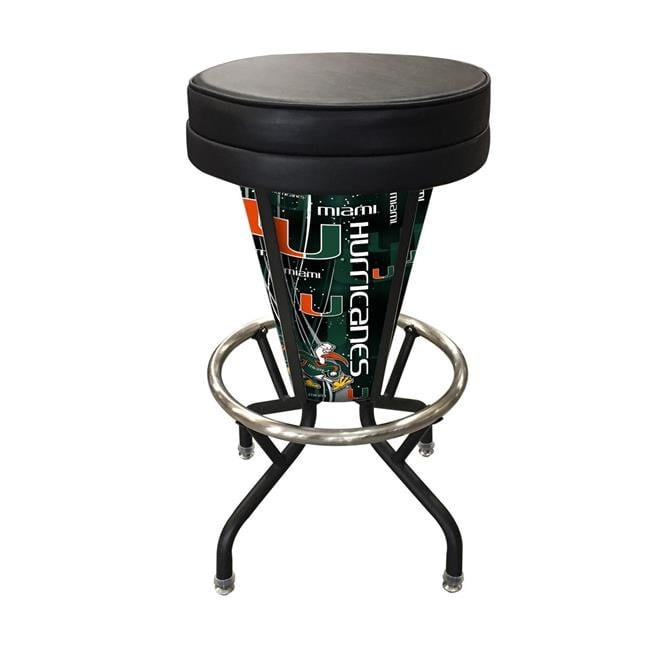 NCAA Miami Hurricanes Bar Stool Seat Cover NCAA Miami Hurricanes Bar Stool Seat Cover
