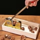 thumbnail image 1 of Abre-nueces de macadamia - Herramienta de madera para nueces duras, galletas de nuez pecana con empuñadura ergonómica, marrón, 1 of 9
