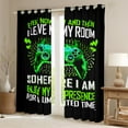 thumbnail image 2 of Erosebridal Gradient Gamepads Curtains and Drapes (38Wx54L),Video Game 30%-50% Blackout Curtains for Bedroom,Abstract Geometric Curtains Pack of 2 (38Wx54L),Gamer Room Decor, 2 of 6