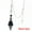 Black Onyx, variant on Natural Healing Crystal Quartz Stone Pendulum Rhombus Faceted Gemstone Pendant-Opalite