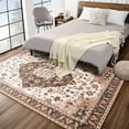 thumbnail image 3 of TWINNIS Area Rug for Living Room Persian Rug Vintage Boho Carpet for Bedroom,Brown,5'x8', 3 of 8
