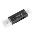 thumbnail image 1 of MasteelfCA 3 In 1 USB Type-C Micro USB Reader USB2.0 Universal TF SD Memory OTG Reader for Phone (Black), 1 of 7