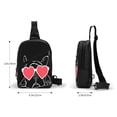 thumbnail image 4 of Lsque Animal Bulldog French Pattern Chest Package – Foldable Waterproof Chest Bag with Adjustable Shoulder Strap, Double Zipper Compartments & D-Buckle Design, 4 of 7