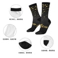 thumbnail image 5 of Honeii Happy New Year Print Adult Socks,Crew Socks,Casual Calf Socks,Daily Wear Socks for Men & Women, Perfect for Sports, Casual and Everyday Use, 5 of 6