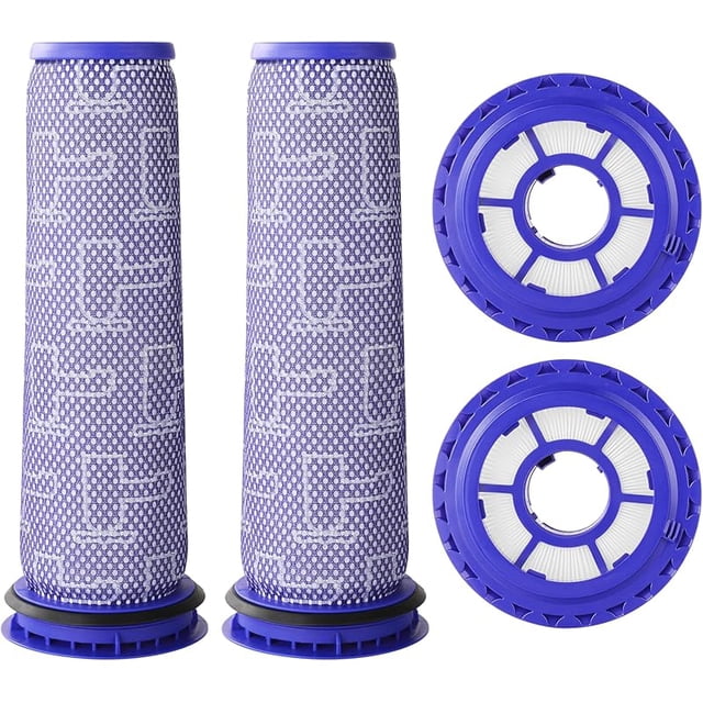 Filtros de Repuesto para Dyson DC41, DC65, DC66, UP13, UP20, UP30, 2 Filtros Postmotor y 2 Filtros Premotores para Dyson Ball Animal 2, Ball Animal 3 Vacío, Reemplaza Piezas 920769-01 y 920640-01