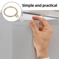 thumbnail image 4 of 20pcs Decorative Window Curtain Rings and Metal Curtain Holdbacks for Drapery Rods Iron Drapery Ring Loop Eyelet Curtain Ring for Panel Pin Hooks, 4 of 8