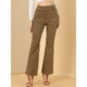 thumbnail image 3 of Pantalones Acampanados De Pana Vintage Allegra K Para Mujer Cintura Alta Marrón L, 3 of 6