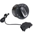 thumbnail image 1 of Interruptor De Control De Faros De Lámpara Vw Golf Jetta Mk5 Mk6 Gti Passat B6 B7 Cc Tiguan Interruptor De Faro Automático Cromado Minnieouse  VI004006-00, 1 of 6