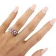 thumbnail image 3 of Ladies Pave Set Filigree Diamond Ring 14k White Gold 0.10ct, 3 of 4