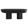 thumbnail image 2 of Caspian Oval Concrete Coffee Table in Black, 2 of 10