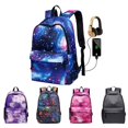 thumbnail image 4 of Galaxy Backpack School College Laptop USB Charging Port Backpack, 4 of 8