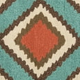 thumbnail image 3 of SAFAVIEH Four Seasons Isidora Geometric Area Rug, Light Blue/Red, 4' x 4' Round, 3 of 4