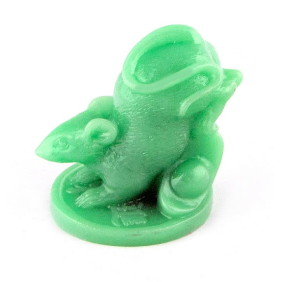 3" Green Chinese Zodiac Rat Statue Figurine