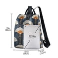thumbnail image 3 of FORMRS Women's Travel Backpack Purse Anti-Theft Hidden Pockets Casual Shoulder Bag, Orange Elegant Geometric, 3 of 7