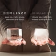 thumbnail image 2 of Molde para cubos de hielo BERLINZO de 8 cubos grandes de 5,3 cm, cubos transparentes, 2 of 9
