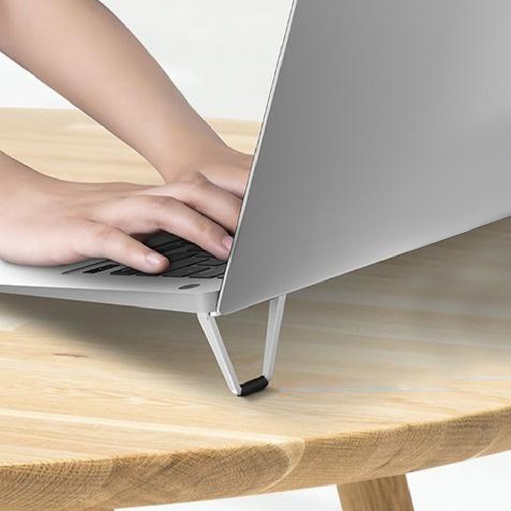 Supports Invisibles Pour Ordinateur Portable - Lot De 4, Pliables, 2 Angles Réglables - Pour Meilleure Ergonomie