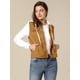 thumbnail image 4 of Día de San Patricio Chaqueta Vaquera Con Capucha Y Cordones En Capas Para Mujer Con Bolsillos Tan S, 4 of 6