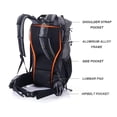 thumbnail image 4 of Mochila Naturehike Rock 45L/65L Ligera con Funda Impermeable, 4 of 8