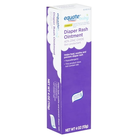 (2 Pack) Equate Baby Diaper Rash Ointment, 4 oz