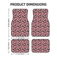 thumbnail image 3 of Uemuo Car Floor Mats - Tomatoes Pattern Carpet Floor Mats for Cars, Auto Accessories Front & Rear Car Floor Foot Mat Sets of 4 Pieces, 3 of 6
