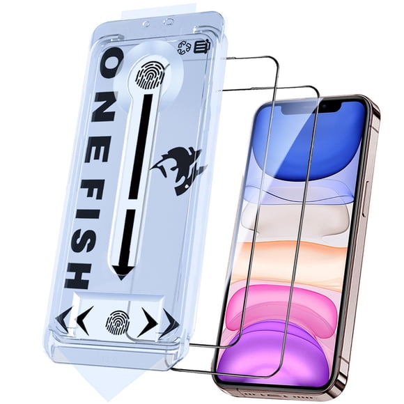 Protector de Pantalla de Vidrio Templado OneFish para iPhone 11/Xr