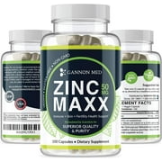 Zinc Maxx - Maximum Zinc Gluconate 50 mg per dose - 100 Day Supply - High Potency & Absorbance - Gentle On Stomach - Professional Grade - Antioxidant - Vegan - Additive Free - Non-GMO - USA (1 Pack)