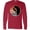 Red, variant on Inktastic Rock Climbing Mountain Climber Silhouette Long Sleeve T-Shirt